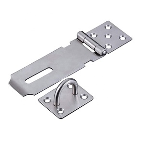 J701 5 Inch Door Latch Lock Padlock Stainless Steel Hasp Staple