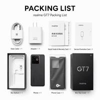 Téléphone mobile Realme GT7 5G d'origine, processeur quadricœur, écran plat de 6,8 pouces, puce haute performance, Android 11, batterie grande capacité, charge rapide
