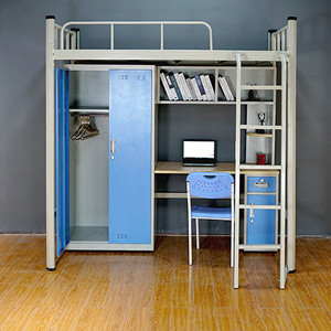 Literas de metal baratas de alta resistencia, cama de acero comercial, cama de dos pisos para adultos y estudiantes, Litera Para Adultos - Product Image 2