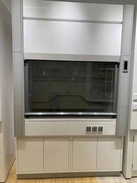 Hiệu suất cao phòng thí nghiệm đồ nội thất nhà sản xuất Epoxy Countertop fume Hood thép fume tủ