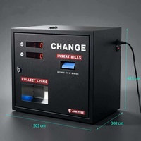 Nouvelle machine de change de monnaie USA Bill to Coin Changer, mini distributeur de quarts, pour laverie automatique, jeux d'arcade et capsules de jouets