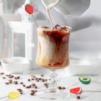 Agitateur à Cocktail réutilisable en forme de fruit en acier inoxydable