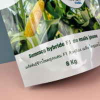 Sacs de conditionnement pour semences d'aliments pour animaux de ferme en PET/VMPET/NY/PE, impression personnalisée, super sacs à fermeture éclair pour maïs, 1 kg, 5 kg, 8 kg, 10 kg, thermoscellage