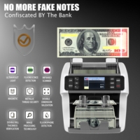 WT-900 Double CIS Compteuse et Trieuse de Billets Multi-Devises avec Détection de Dénomination