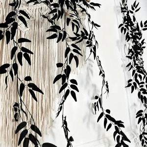 Guirlande artificielle de feuilles de saule noir 2M, décoration murale intérieure pour mariage, plante en plastique haute simulation - Product Image 4