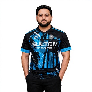 Customized Performance Jersey <b>Shirt</b> with Printed Front Logo Short Sleeve Quick Dry for Club Gym Fitness Soccer Team Wear - Product Image 1