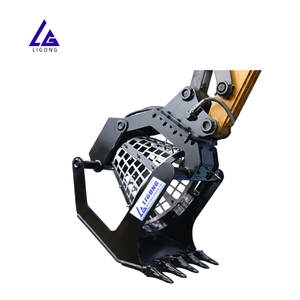 Godet de criblage rotatif pour <span class=keywords><strong>mini</strong></span>-excavatrice à entraînement hydraulique, avec grille multi-tailles et criblage efficace pour godet de criblage rotatif - Product Image 4