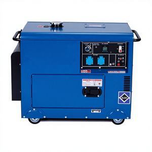高品質超静音5KW 8KW 9KW 10KW 12KW 15KWディーゼル発電機セット 110V 220V 380V キャンプ用発電機 - Product Image 1