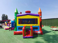 Enfants Lune Gonflable Moonwalk Water Jumper Bouncer Moon walk Château Gonflable Saut Commercial Rainbow Bounce House Party Rentals