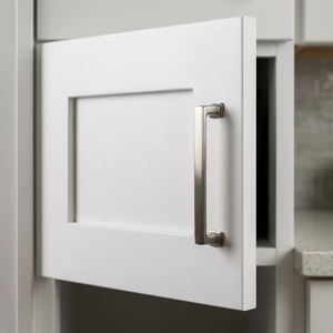 Îlot de cuisine moderne en MDF blanc, design écologique, quincaillerie à fermeture douce, menuiserie modulaire en kit pour maison australienne - Product Image 3
