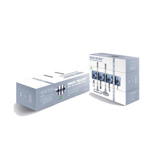 Estante <span class=keywords><strong>para</strong></span> cepillos de plástico ABS montado en la pared de 5 posiciones, organizador de cocina, soporte <span class=keywords><strong>para</strong></span> fregona, colgador de almacenamiento PS <span class=keywords><strong>para</strong></span> el hogar conveniente - Product Image 4