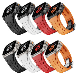 <span class=keywords><strong>สาย</strong></span>นาฬิกาสมาร์ทวอทช์พร้อม<span class=keywords><strong>สาย</strong></span>รัดซิลิโคนที่มีหัวเข็มขัดสแตนเลสสีต่างๆมีดีไซน์ผีเสื้อ - Product Image 4