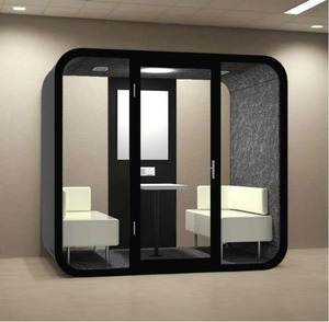 Cabina Acústica Insonorizada para Reuniones, Oficina Privada para Llamadas y Videoconferencias, Espacio de Trabajo Silencioso con Ventilación, en Venta - Product Image 1