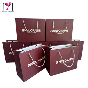 MUYANG Luxury Recyclable Art Paper Shopping Bags With Twisted Handles <b>Hot</b> Stamping Logo Fashion Accessories - Product Image 4
