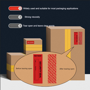 Custom Security Void Tamper-Evident Seal Label <strong>Sticker</strong> Secure Numbered Vinyl <strong>Print</strong> for Delivery Box Package - Product Image 4
