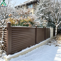 Clôture en aluminium à persiennes personnalisables ANCSEM, espacement moderne, clôture de jardin pour l'intimité, pour immeubles de bureaux et villas résidentielles