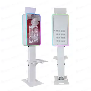 Selfie Magic Mirror Photobooth Camera Machine Wedding Party Events Vogue Photo Booth Kiosk With Printer LED Frame Flash Light