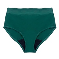 Culotte menstruelle physiologique 4 couches taille haute, absorbante et anti-fuite, pour la natation