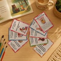 Impression de cartes flash personnalisées OEM ODM, cartes flash éducatives pour enfants avec boîte, logo personnalisé