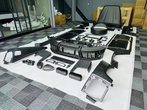 Kits carrosserie en fibre de carbone MSY pour Mercedes-Benz W464 W465 G500 <span class=keywords><strong>G63</strong></span> : pare-chocs avant et arrière, jupes latérales, ailerons de capot - Product Image 2