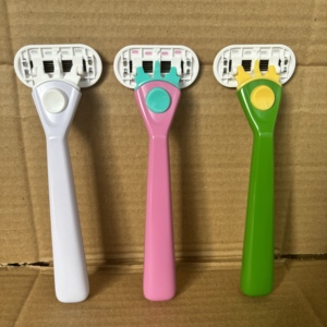 <span class=keywords><strong>Rasoir</strong></span> pour femmes le plus vendu, cartouche à 5 lames à dos ouvert, lames en acier inoxydable, sûr pour le visage - Product Image 6
