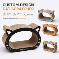 Tunnel pour chat en carton classique écologique personnalisé, griffoir, lit, maison de détente en carton ondulé, OEM ODM certifié FSC Pet-Cheer