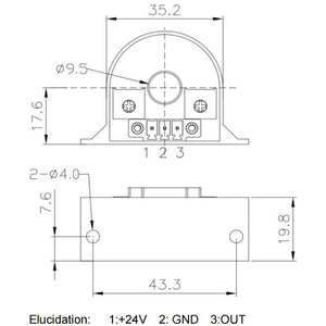 AC <strong>Current</strong> Transmitter Factory QNDB2 1A 5A 10A 20A 50A 100A <strong>Output</strong> 4 20mA <strong>Current</strong> <strong>Transformer</strong> Hall <strong>Current</strong> Sensor Transducer - Product Image 3