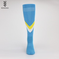 Chaussettes de football respirantes pour hommes en nylon de haute qualité, plusieurs couleurs