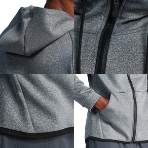 رجل الخريف الشتاء البوليستر دنة هودي جاكت رياضي و معاطف الصانع مخصص التسامي هوديي زمم سترة - Product Image 3