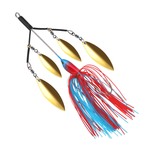 Leurre de pêche en haute mer WEIHE, spinner réfléchissant à longue portée avec jupe en caoutchouc, <span class=keywords><strong>jig</strong></span> de pêche pour bar et saumon - Product Image 1