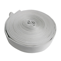 Tuyau de livraison agricole et de lutte contre les incendies en toile, flexible, durable, recyclable, avec revêtement en caoutchouc, 45 mm (3 pouces), ensemble de 5 pouces