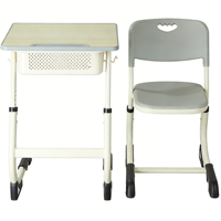 Chaise d'étude ergonomique moderne pour étudiants avec support lombaire et crochet pour sac, hauteur réglable, en maille, pour usage scolaire, garantie 3 ans