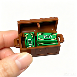 Nouveaux accessoires MOC : pièces de construction, lingots d'<span class=keywords><strong>or</strong></span> et d'argent, diamants, pièces de monnaie – Ensemble créatif pour figurines de construction de scènes - Product Image 2