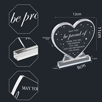 Usine Personnalisé Blanc Appréciation Acrylique Prix Trophée Plaque Conception Couleur Cristal Médailles En Forme D'étoile avec Base D'épaisseur