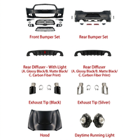 Kit de Conversión de Parachoques Delantero y Trasero Estilo SRT para Dodge Charger 2008-2014, Actualización de Carrocería Exterior