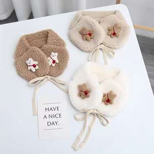 Mignonnes oreillettes pour bébé en peluche doublées polaire, épaisses et protectrices pour les oreilles, pour les quatre saisons, chauffe-oreilles d'extérieur pour enfants par temps froid - Product Image 2