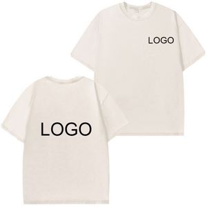 Wholesale Luxury <b>Men</b> 100% Cotton T <b>Shirt</b> High Quality Blank Vintage Logo Custom Faded Oversized Acid Washed T <b>Shirt</b> - Product Image 3