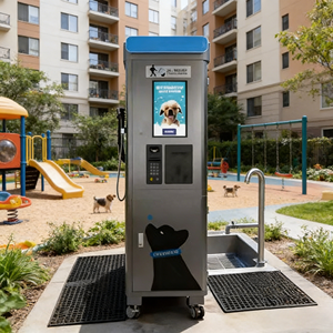 USMILEPET 半自動エコフレンドリーステンレス製犬用洗濯機セルフサービス自動販売機ユニバーサル電圧 - Product Image 4