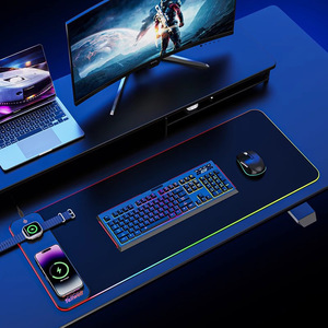 Alfombrilla de Ratón para Juegos RGB Grande Antideslizante con Carga Inalámbrica de 15W para Escritorio, <span class=keywords><strong>Precio</strong></span> al por Mayor, Sublimación - Product Image 5