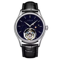 Montre mécanique de luxe Aesop 7049 en acier inoxydable saphir, étanche, squelette, tourbillon, montres pour hommes, montre-bracelet homme
