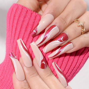 Esmalte de <span class=keywords><strong>uñas</strong></span> artificial para <span class=keywords><strong>uñas</strong></span>, esmalte de <span class=keywords><strong>uñas</strong></span> largas de bailarina, estilo coreano, <span class=keywords><strong>2023</strong></span> - Product Image 2