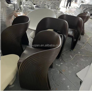 <span class=keywords><strong>Fauteuil</strong></span> en fibre de verre de conception italienne pour l'extérieur, chaise moderne en forme de coquille - Product Image 6