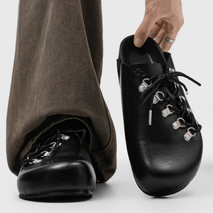 Novedad de Verano 2026: Zapatos Boken Slip-On para Hombre, Estilo Mule de Corte Bajo y Punta Abierta, Calzado Casual Cómodo para Verano - Product Image 1