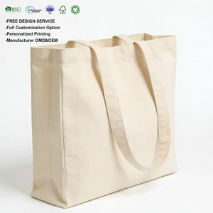 Borse in Tela di Cotone Personalizzabili Promozionali, Shopper Riutilizzabili con Logo Stampato su Misura - Product Image 1