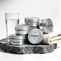 Boîte ronde en aluminium légère, pot métallique pour emballage de cosmétiques, beurre corporel, pommade capillaire, onguent de beauté