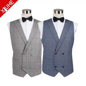 Customize Double Breasted Vest Cheap Formal Mens Waistcoat