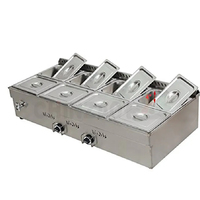 Restaurant Équipement de cuisine Commercial 8-Pan LPG Buffet Table Top Gas Bain Marie