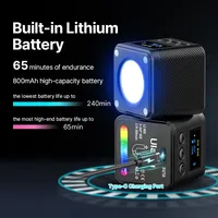 Ulanzi L2 Mini COB LED lampe de photographie Dimmable 360 ° diffuseur en nid d'abeille couleur pour caméra vidéo DSLR matériau ABS