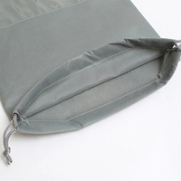Sac de rangement pour chaussures non tissé thermoscellé réutilisable bon marché Sac à poussière pour chaussures non tissé à ultrasons avec logo personnalisé Sac de voyage pour chaussures à cordon