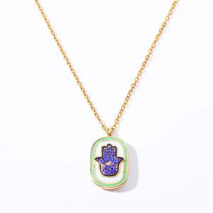 G3082 Groothandel Ovale <span class=keywords><strong>Tarot</strong></span> Kaart Duivel Oog Zodiac Zirkoon Hanger Ketting Voor Vrouwen Mode Sieraden Kettingen - Product Image 5